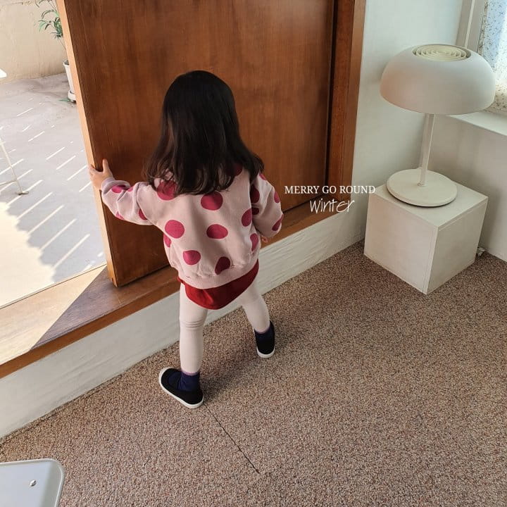 MERRY GO ROUND - Korean Children Fashion - #Kfashion4kids - Dot Sweatshirt - 10