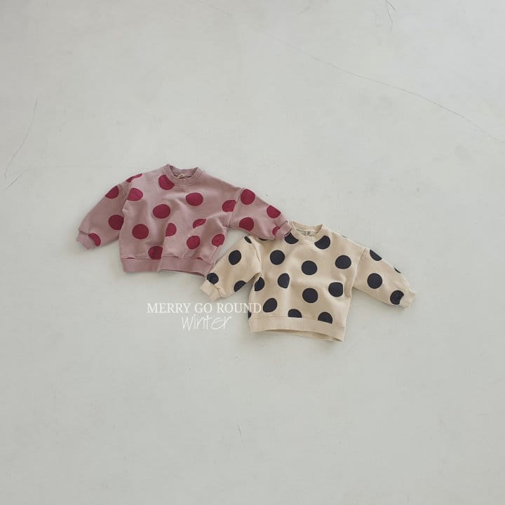 MERRY GO ROUND - Korean Children Fashion - #Kfashion4kids - Dot Sweatshirt - 12