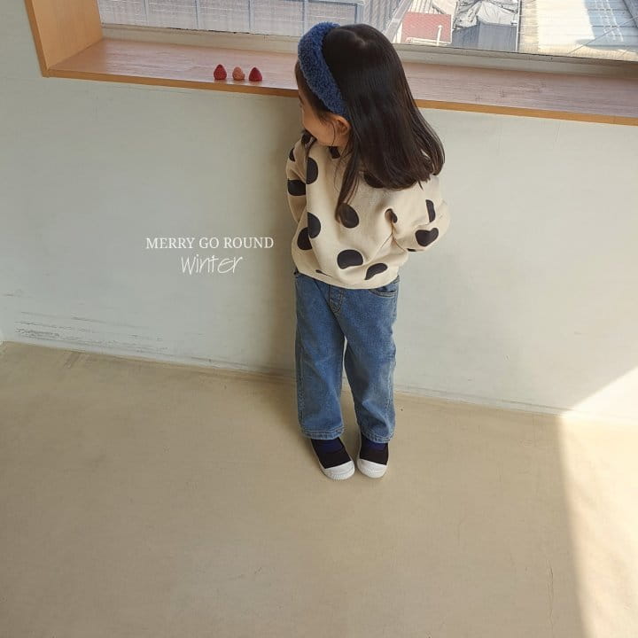 MERRY GO ROUND - Korean Children Fashion - #Kfashion4kids - Dot Sweatshirt - 2