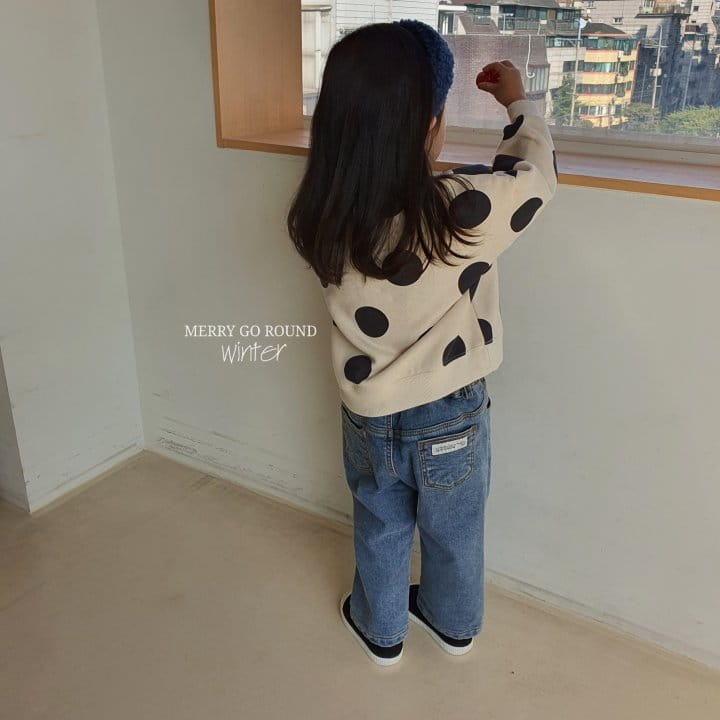MERRY GO ROUND - Korean Children Fashion - #Kfashion4kids - Dot Sweatshirt - 4