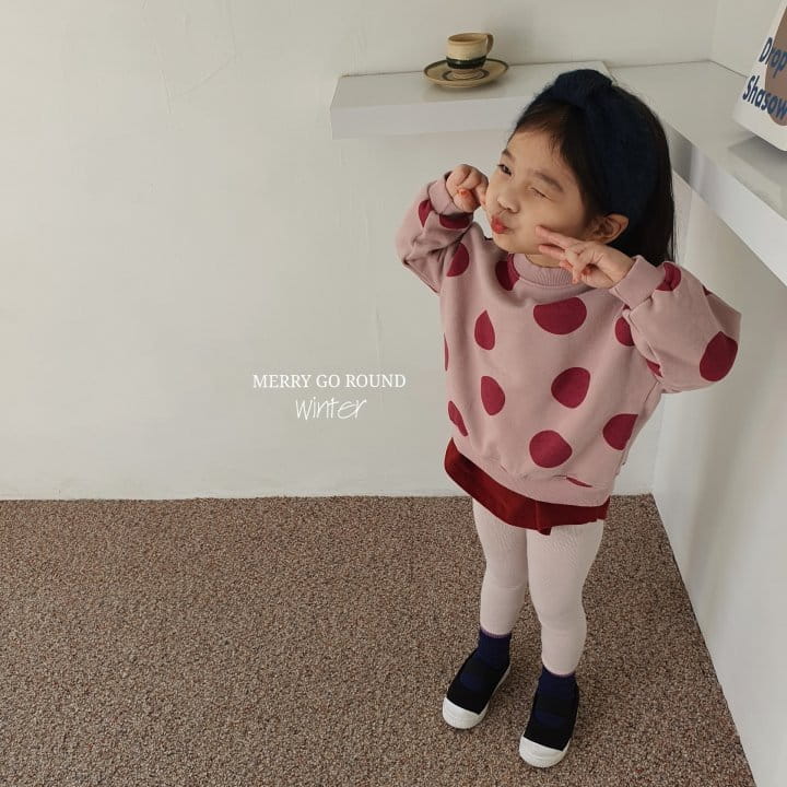 MERRY GO ROUND - Korean Children Fashion - #Kfashion4kids - Dot Sweatshirt - 7