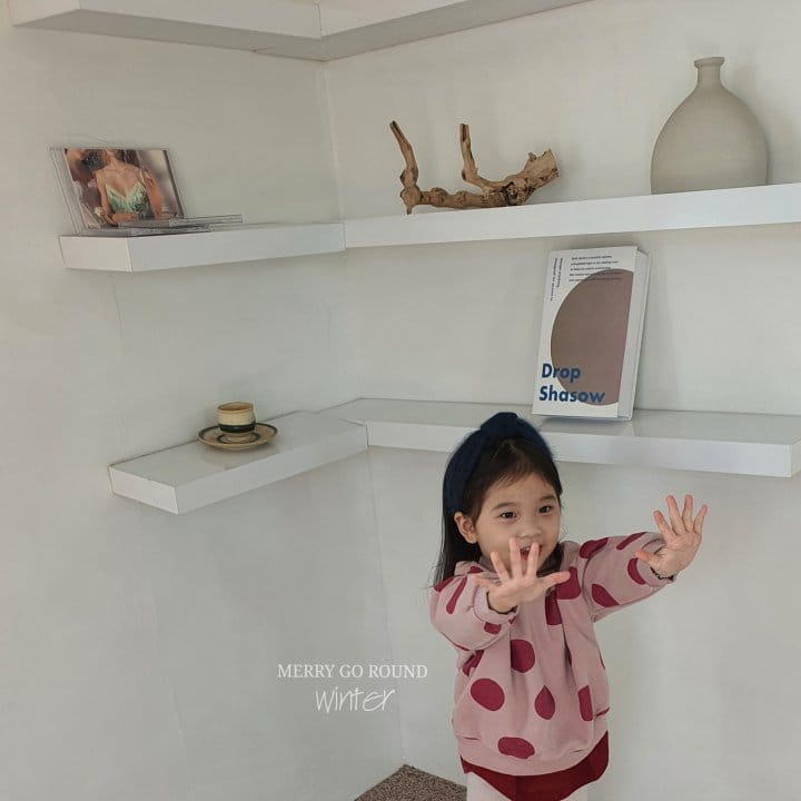 MERRY GO ROUND - Korean Children Fashion - #Kfashion4kids - Dot Sweatshirt - 8