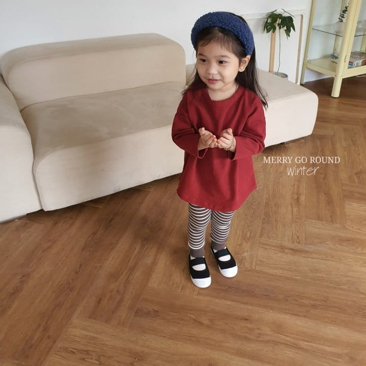 MERRY GO ROUND - Korean Children Fashion - #Kfashion4kids - Peach Box Long Tee