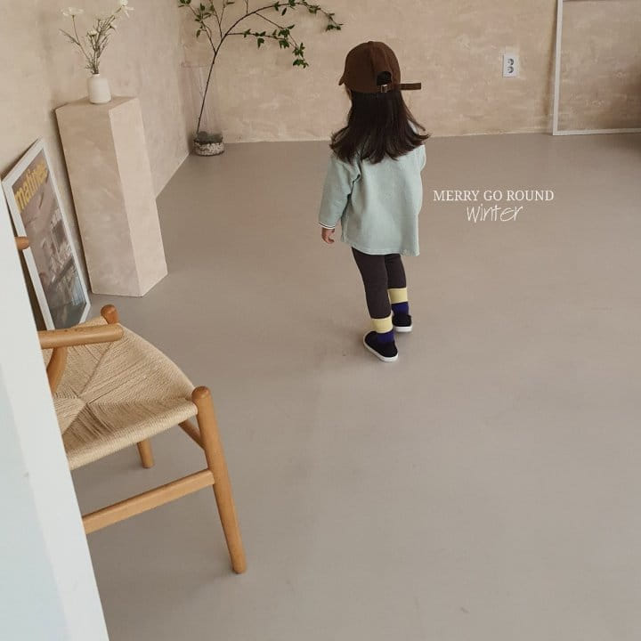 MERRY GO ROUND - Korean Children Fashion - #Kfashion4kids - Peach Box Long Tee - 12