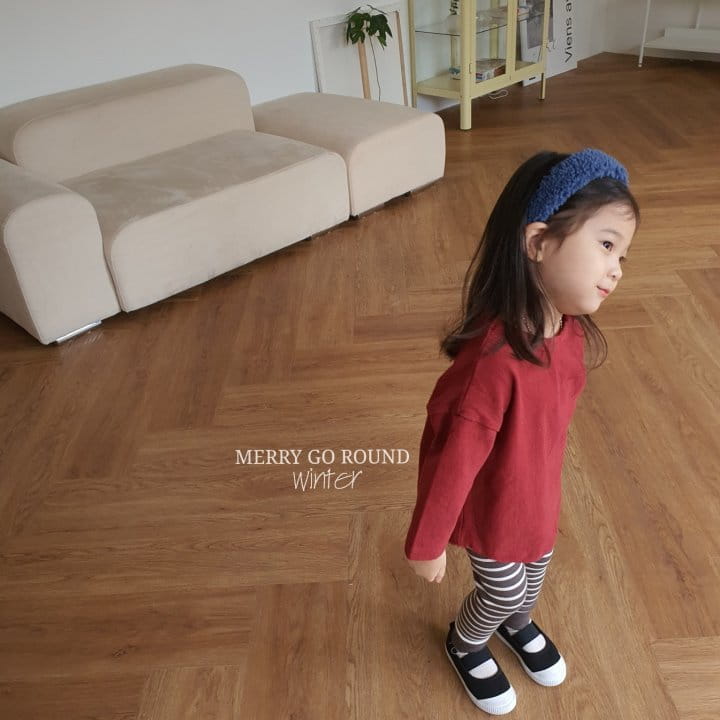 MERRY GO ROUND - Korean Children Fashion - #Kfashion4kids - Peach Box Long Tee - 2