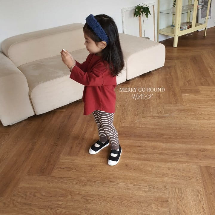 MERRY GO ROUND - Korean Children Fashion - #Kfashion4kids - Peach Box Long Tee - 3
