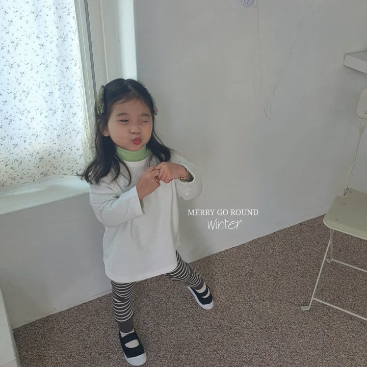 MERRY GO ROUND - Korean Children Fashion - #Kfashion4kids - Peach Box Long Tee - 4