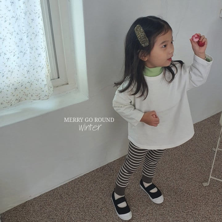 MERRY GO ROUND - Korean Children Fashion - #Kfashion4kids - Peach Box Long Tee - 5