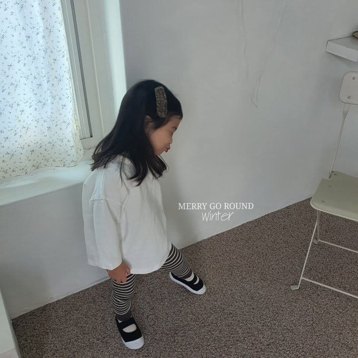 MERRY GO ROUND - Korean Children Fashion - #Kfashion4kids - Peach Box Long Tee - 7