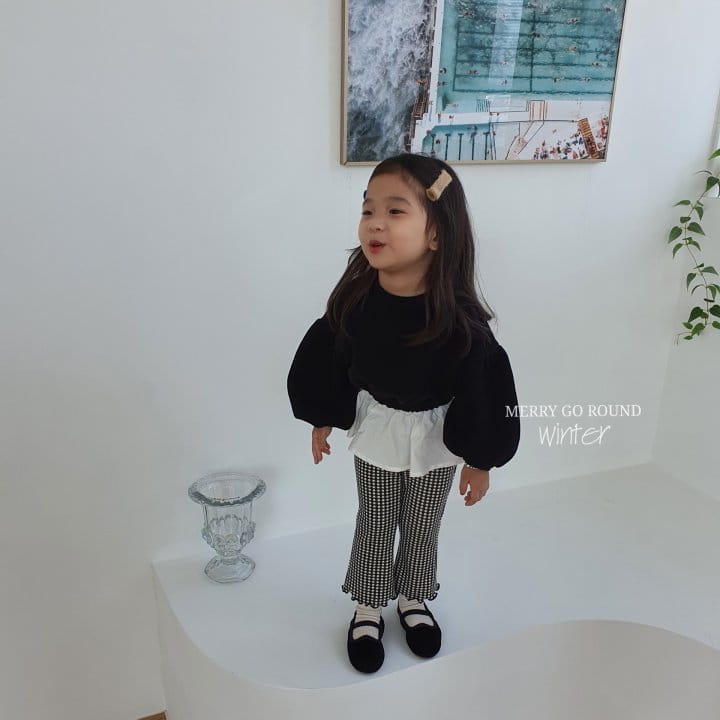 MERRY GO ROUND - Korean Children Fashion - #Kfashion4kids - Frill Sweatshirt - 12