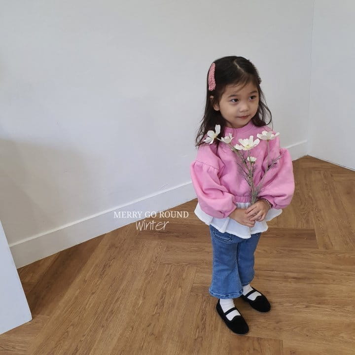 MERRY GO ROUND - Korean Children Fashion - #Kfashion4kids - Frill Sweatshirt - 2