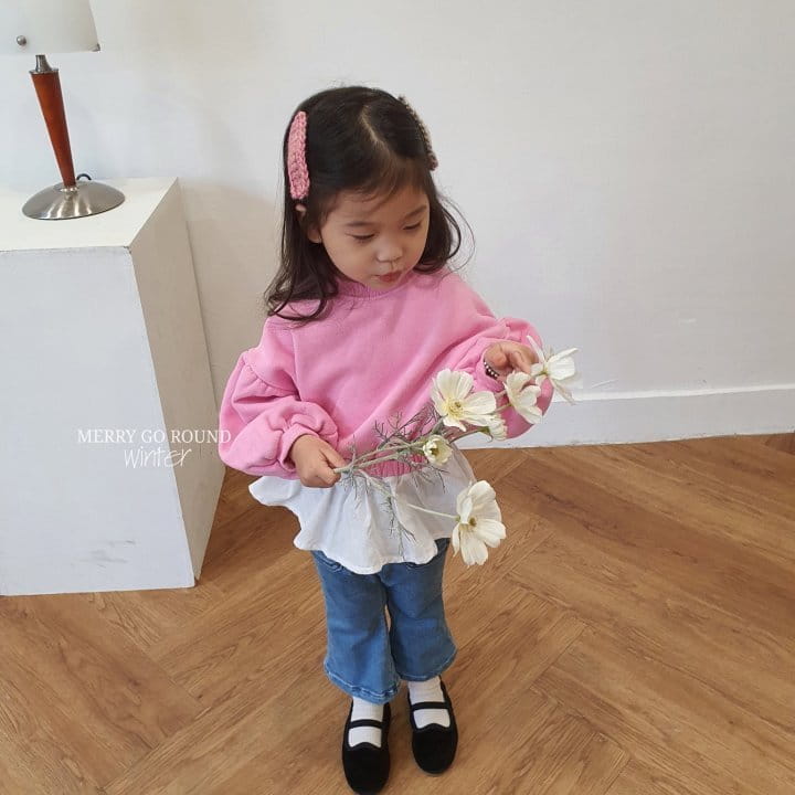 MERRY GO ROUND - Korean Children Fashion - #Kfashion4kids - Frill Sweatshirt - 3