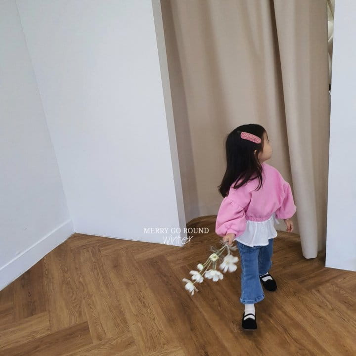 MERRY GO ROUND - Korean Children Fashion - #Kfashion4kids - Frill Sweatshirt - 4