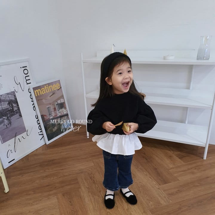 MERRY GO ROUND - Korean Children Fashion - #Kfashion4kids - Frill Sweatshirt - 7