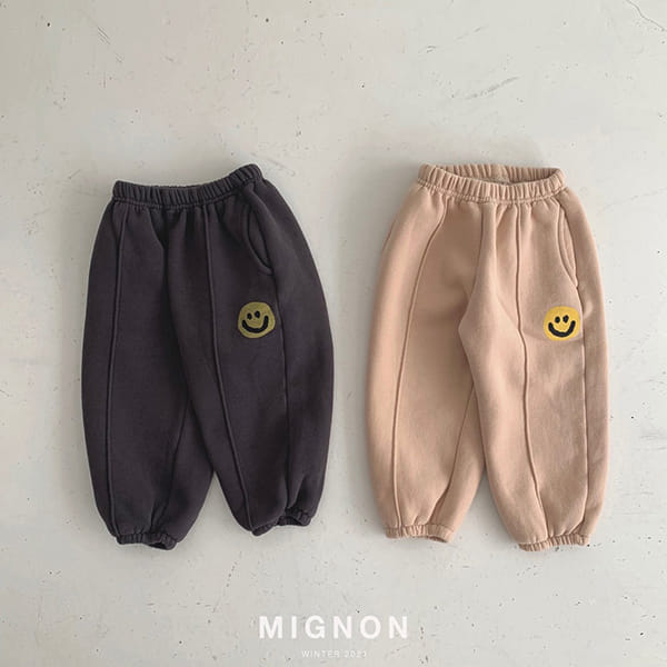 MIGNON - Korean Children Fashion - #Kfashion4kids - Thank You Smile Pants