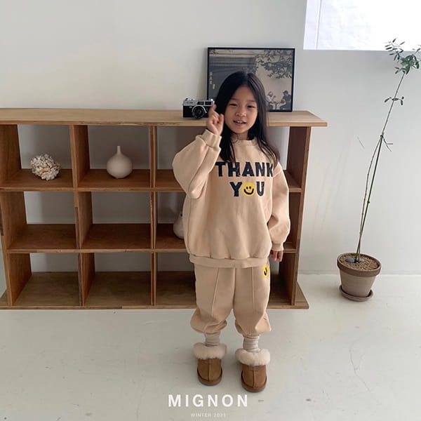 MIGNON - Korean Children Fashion - #Kfashion4kids - Thank You Smile Sweatshirt - 10