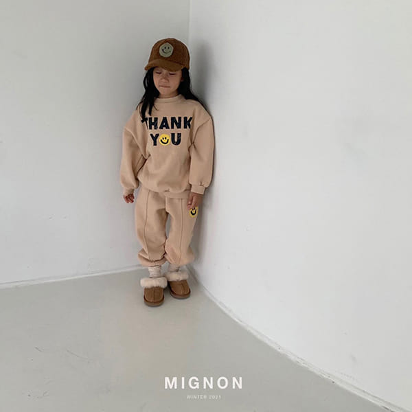 MIGNON - Korean Children Fashion - #Kfashion4kids - Thank You Smile Sweatshirt - 12