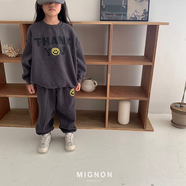 MIGNON - Korean Children Fashion - #Kfashion4kids - Thank You Smile Sweatshirt - 2