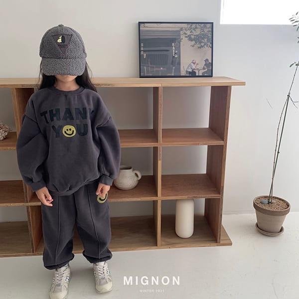 MIGNON - Korean Children Fashion - #Kfashion4kids - Thank You Smile Sweatshirt - 4