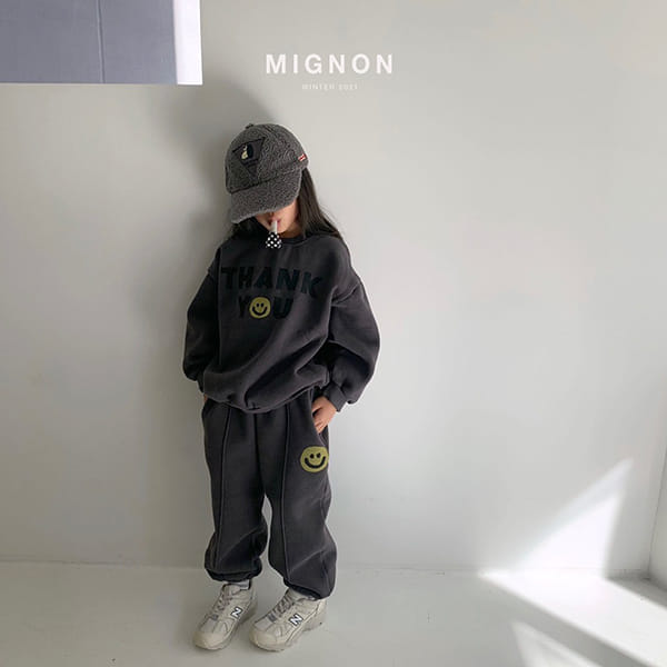 MIGNON - Korean Children Fashion - #Kfashion4kids - Thank You Smile Sweatshirt - 7