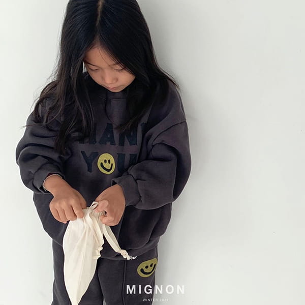 MIGNON - Korean Children Fashion - #Kfashion4kids - Thank You Smile Sweatshirt - 8