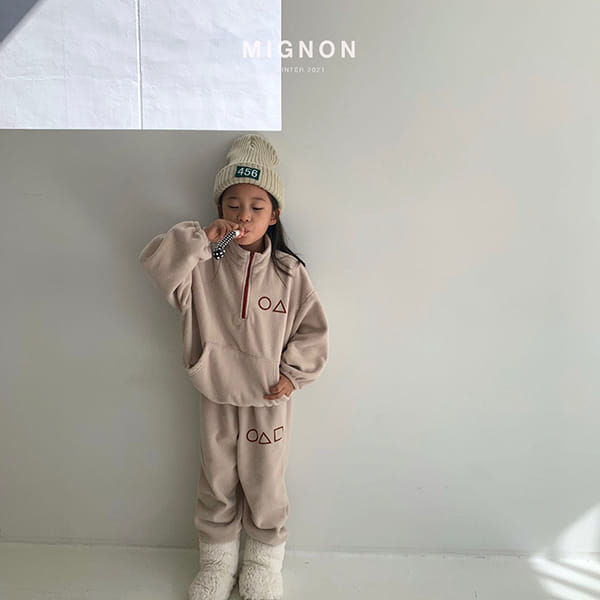 MIGNON - Korean Children Fashion - #Kfashion4kids - Squid Half Zip-up Jumper - 2