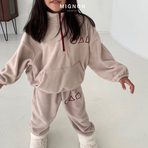 MIGNON - Korean Children Fashion - #Kfashion4kids - Squid Half Zip-up Jumper - 6