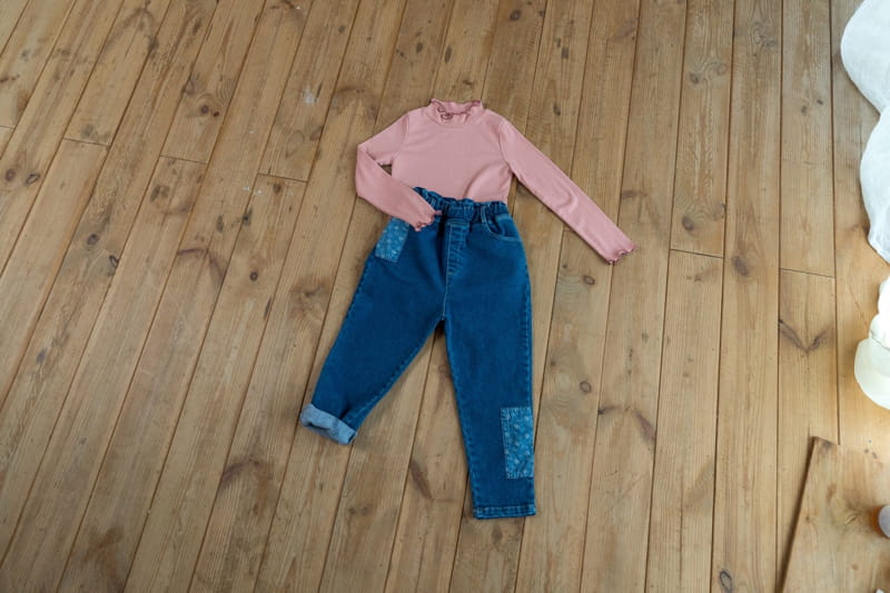 MILK POWDER - Korean Children Fashion - #Kfashion4kids - Patch Jeans - 12