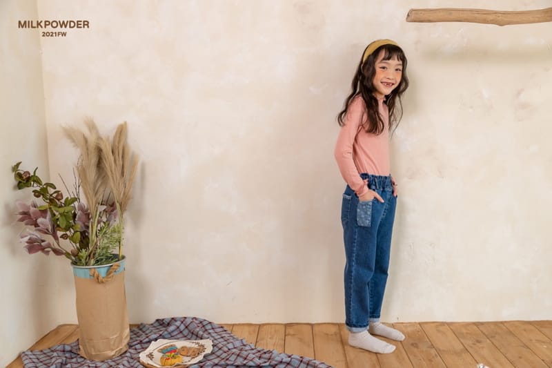 MILK POWDER - Korean Children Fashion - #Kfashion4kids - Patch Jeans - 4