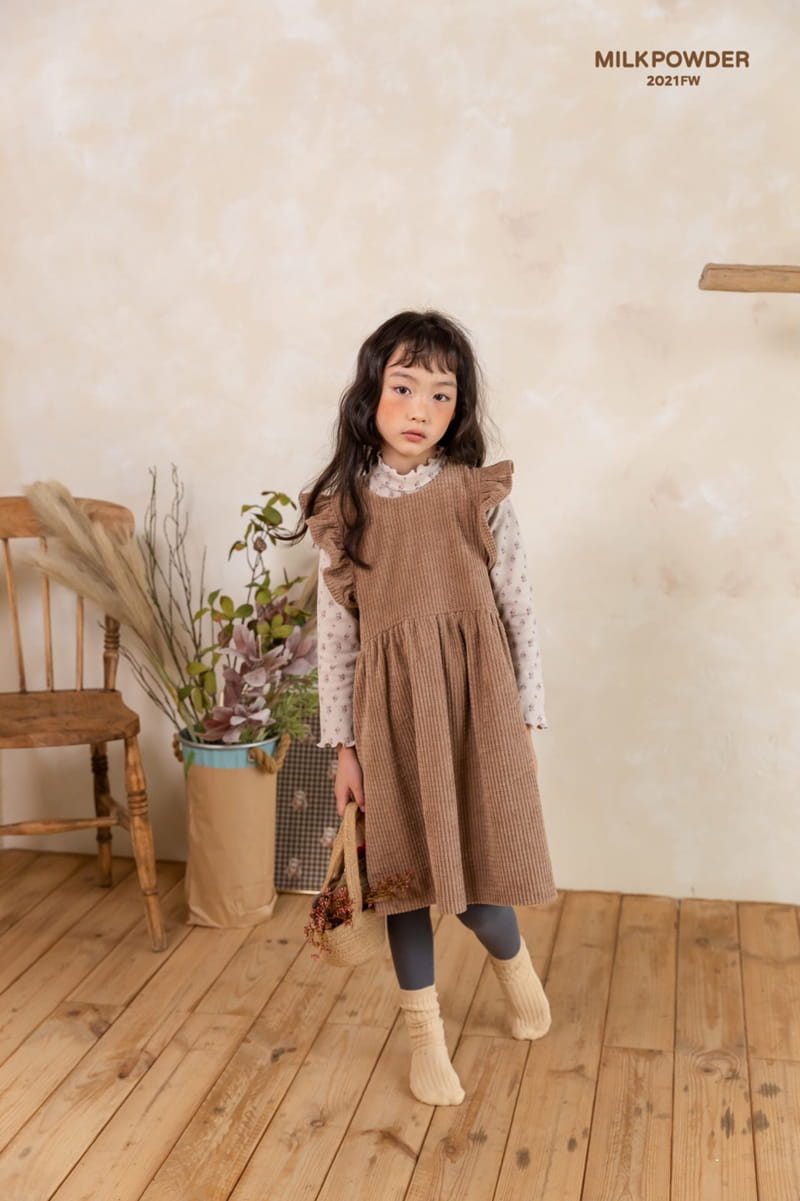 MILK POWDER - Korean Children Fashion - #Kfashion4kids - Mocha One-piece - 11