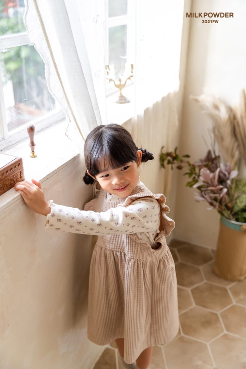 MILK POWDER - Korean Children Fashion - #Kfashion4kids - Mocha One-piece - 3