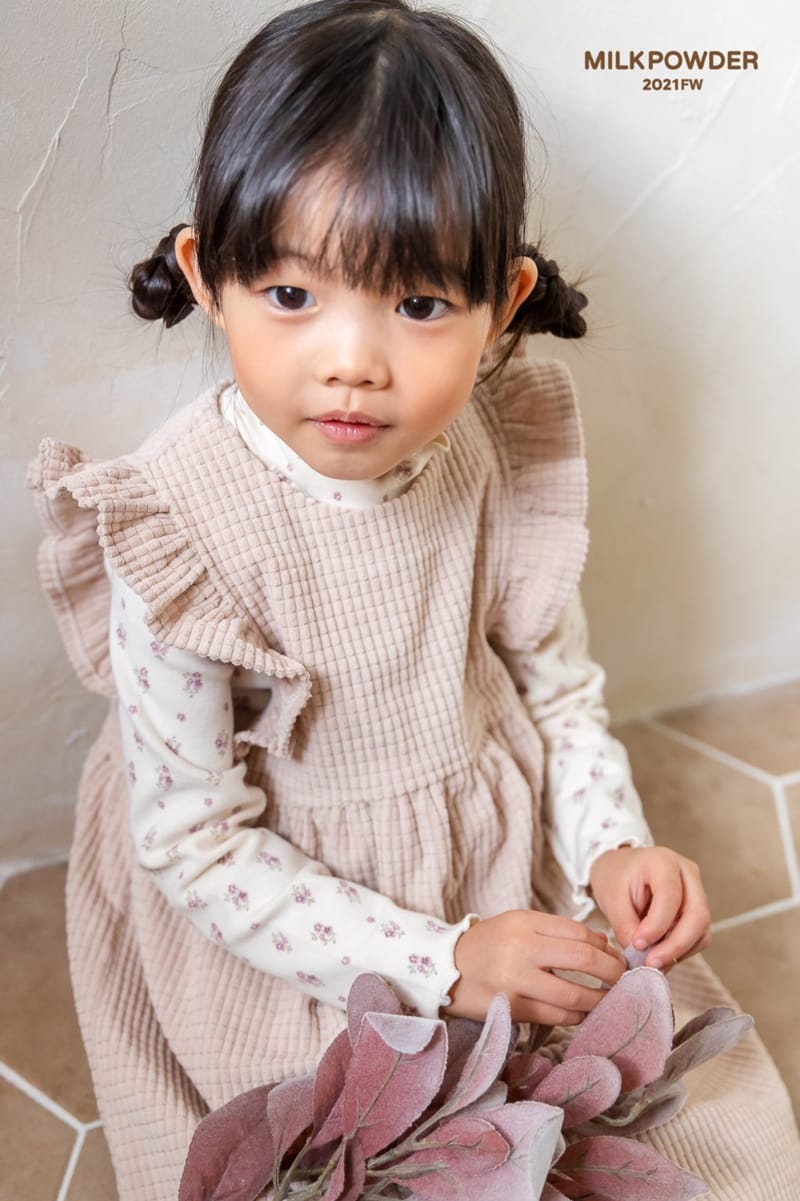 MILK POWDER - Korean Children Fashion - #Kfashion4kids - Mocha One-piece - 5