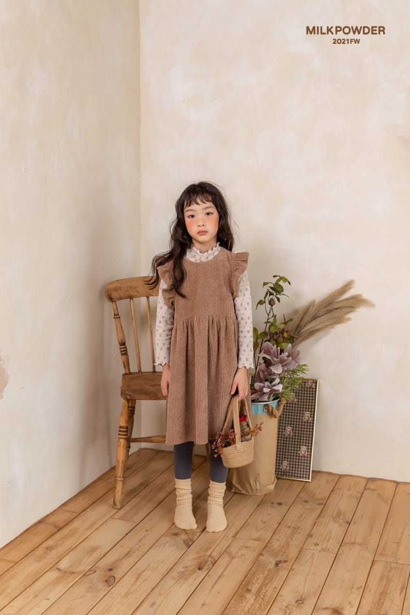 MILK POWDER - Korean Children Fashion - #Kfashion4kids - Mocha One-piece - 9
