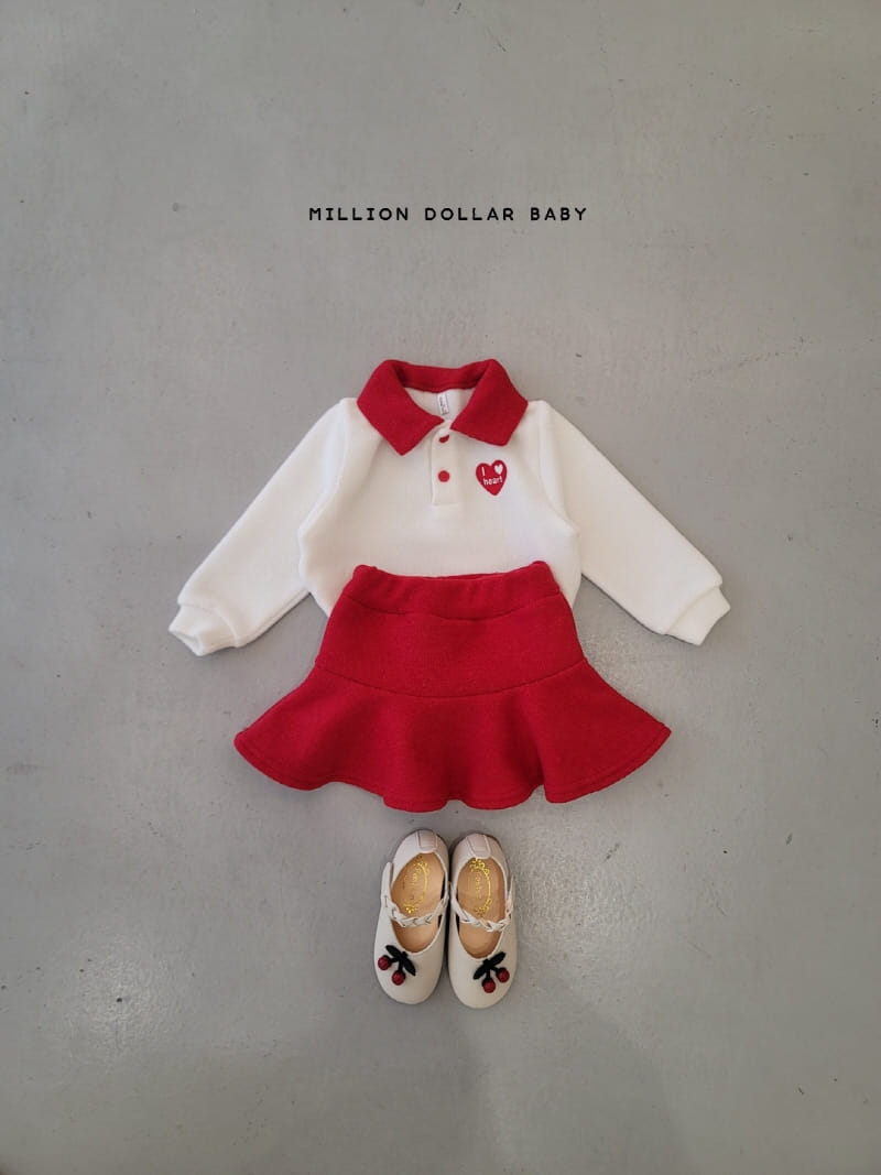 MILLION DOLLAR BABY - Korean Children Fashion - #Kfashion4kids - Love Collar Sweatshirt - 10