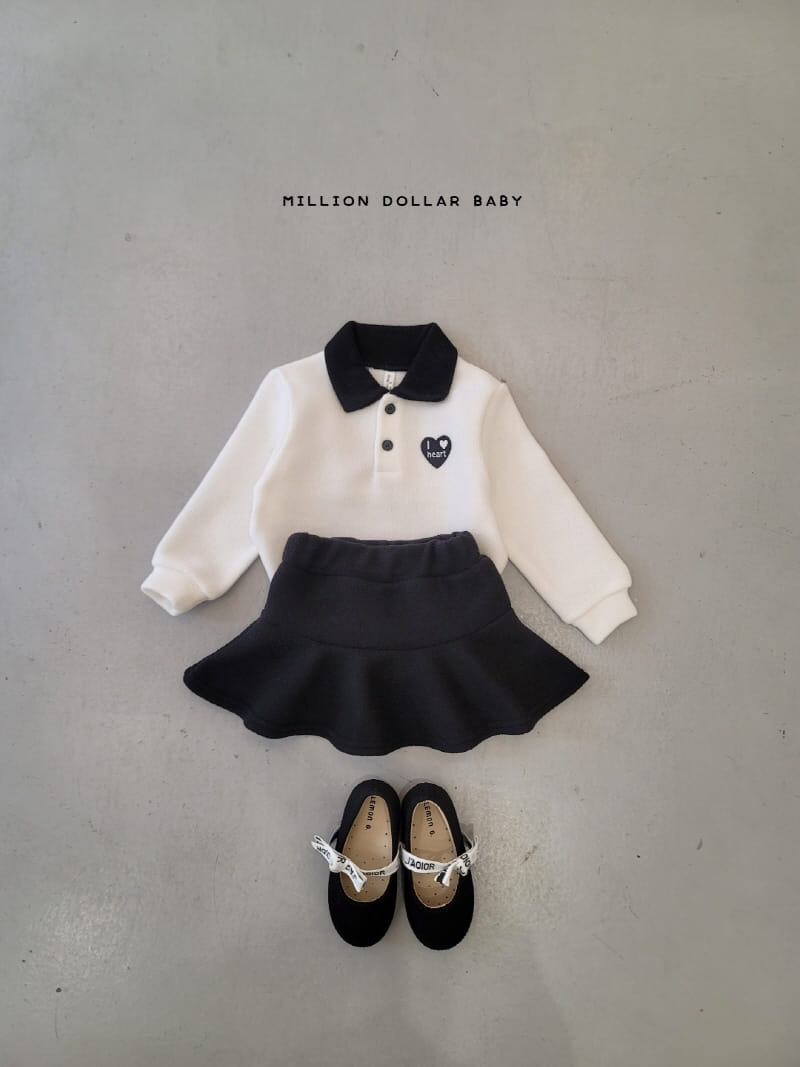 MILLION DOLLAR BABY - Korean Children Fashion - #Kfashion4kids - Love Collar Sweatshirt - 11