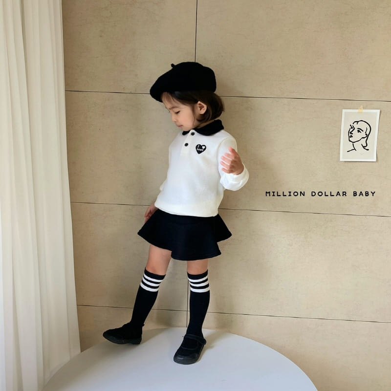 MILLION DOLLAR BABY - Korean Children Fashion - #Kfashion4kids - Love Collar Sweatshirt - 3