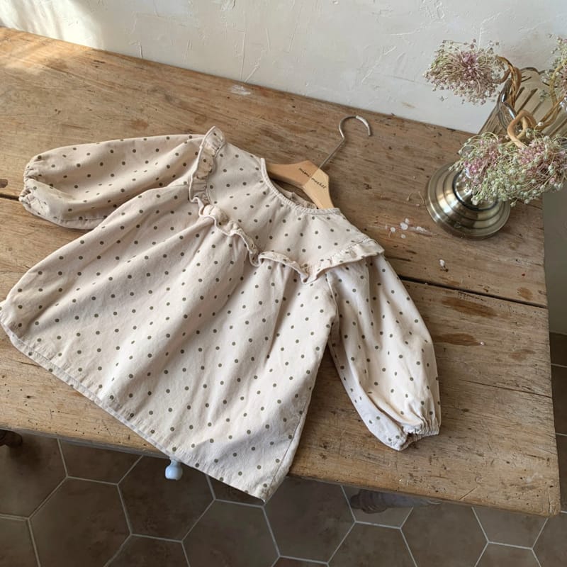 MIMI MARKET - Korean Children Fashion - #Kfashion4kids - Dots Ni One-piece - 7