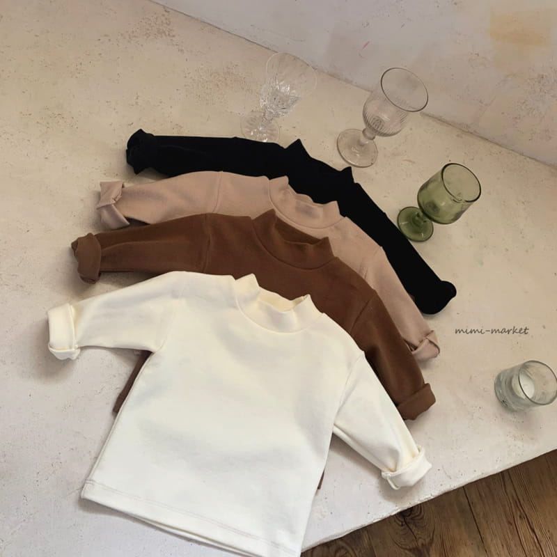 MIMI MARKET - Korean Children Fashion - #Kfashion4kids - Peach Turtleneck Tee - 2