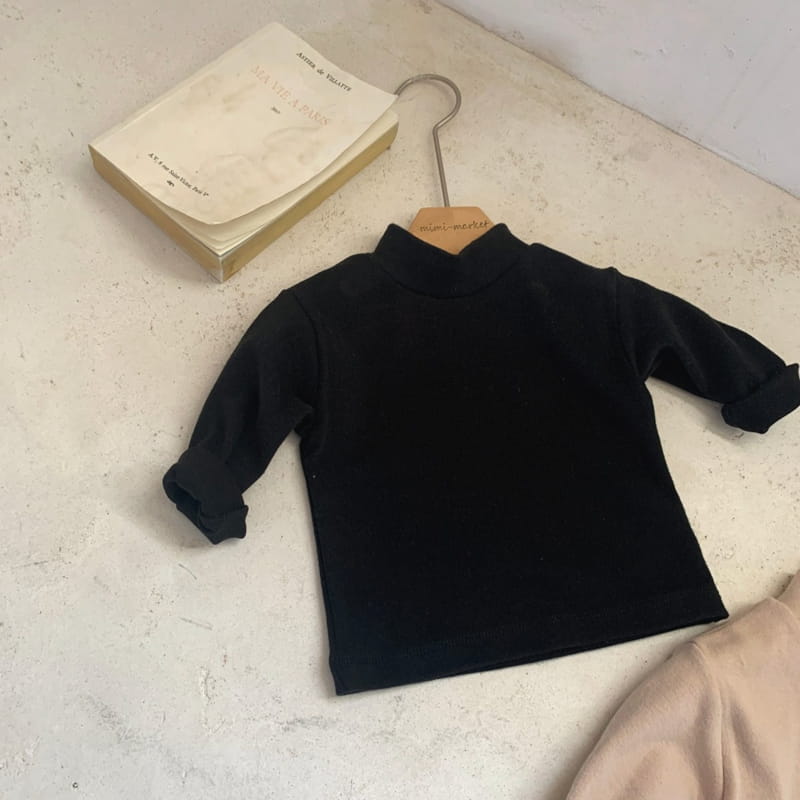 MIMI MARKET - Korean Children Fashion - #Kfashion4kids - Peach Turtleneck Tee - 3