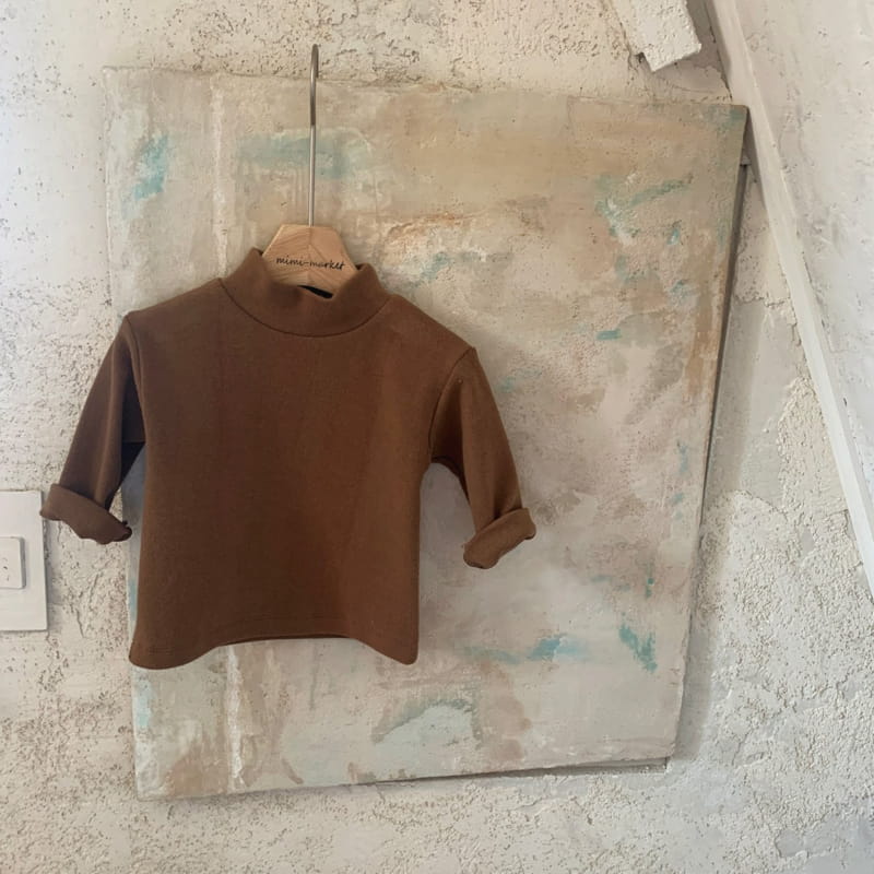 MIMI MARKET - Korean Children Fashion - #Kfashion4kids - Peach Turtleneck Tee - 4