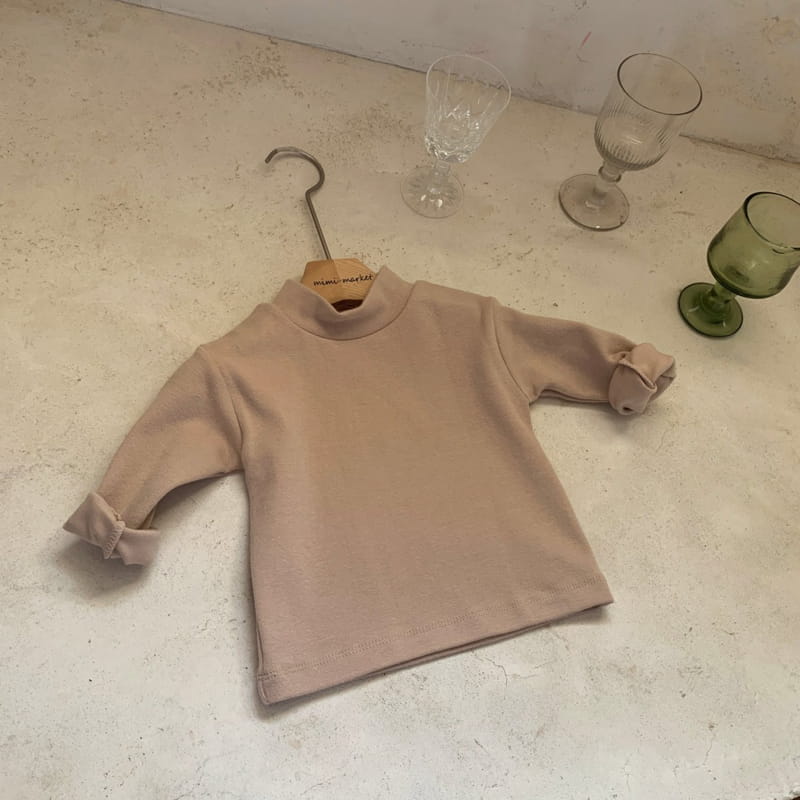 MIMI MARKET - Korean Children Fashion - #Kfashion4kids - Peach Turtleneck Tee - 5