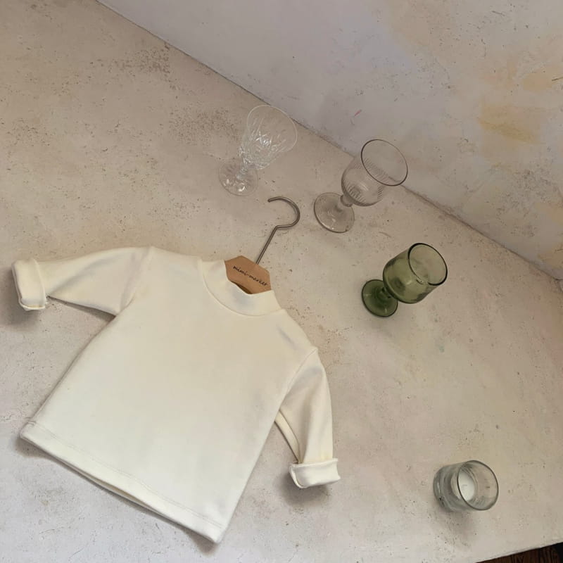 MIMI MARKET - Korean Children Fashion - #Kfashion4kids - Peach Turtleneck Tee - 7