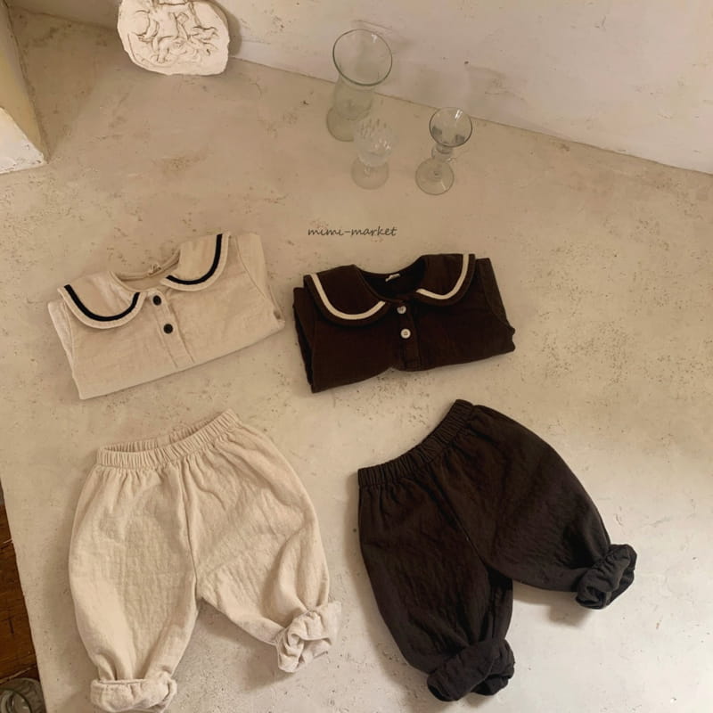 MIMI MARKET - Korean Children Fashion - #Kfashion4kids - Sailor Top Bottom Set - 11