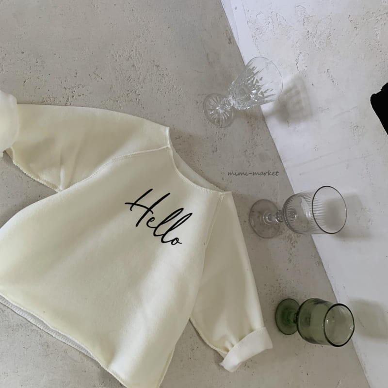MIMI MARKET - Korean Children Fashion - #Kfashion4kids - Hellow Sweatshirt