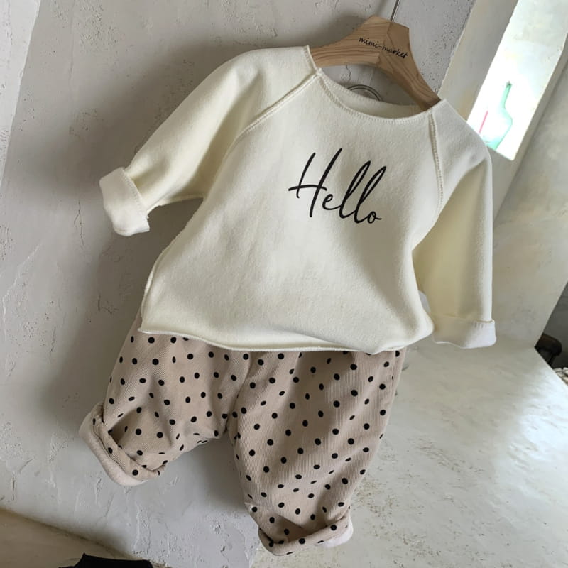 MIMI MARKET - Korean Children Fashion - #Kfashion4kids - Hellow Sweatshirt - 7