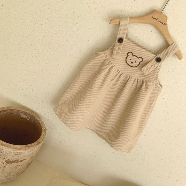 MIMI MARKET - Korean Children Fashion - #Kfashion4kids - Bear Dungarees