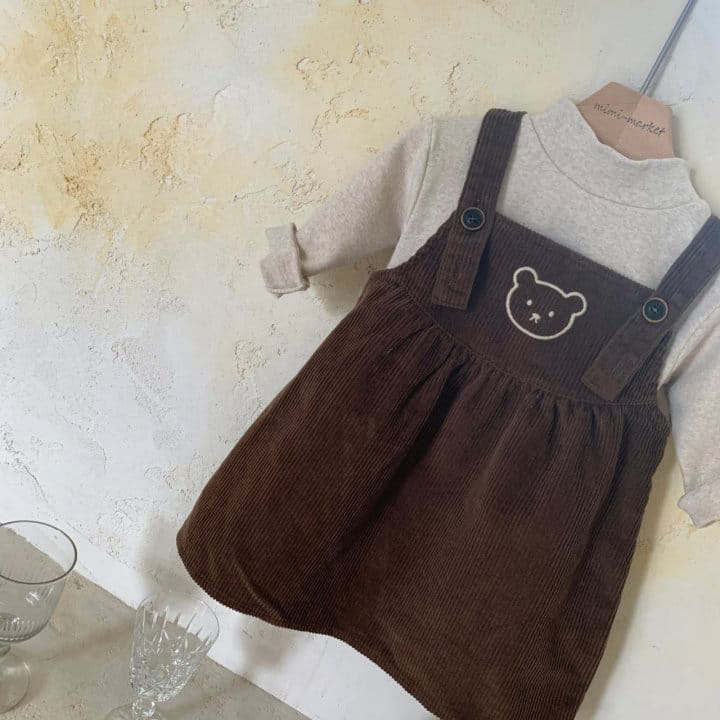 MIMI MARKET - Korean Children Fashion - #Kfashion4kids - Bear Dungarees - 10