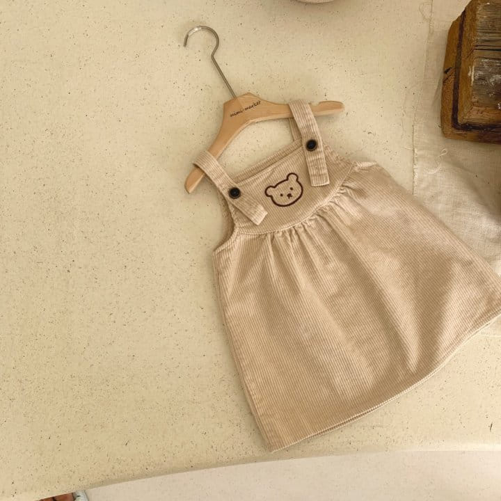 MIMI MARKET - Korean Children Fashion - #Kfashion4kids - Bear Dungarees - 11