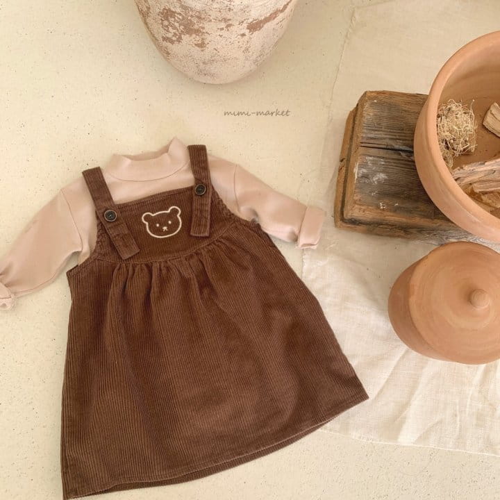 MIMI MARKET - Korean Children Fashion - #Kfashion4kids - Bear Dungarees - 12