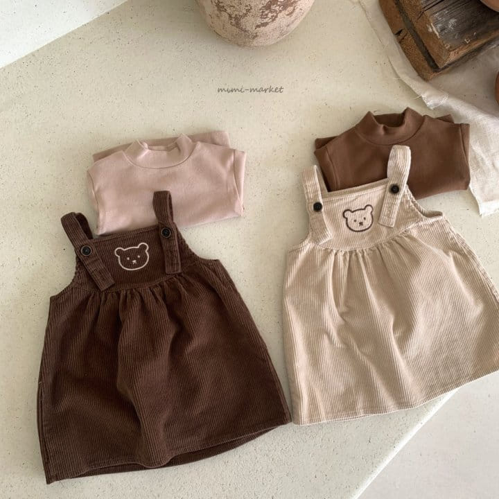 MIMI MARKET - Korean Children Fashion - #Kfashion4kids - Bear Dungarees - 2